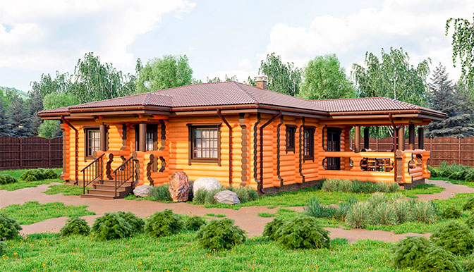 Деревянный дом «Можайск-2» - 97.9 м2